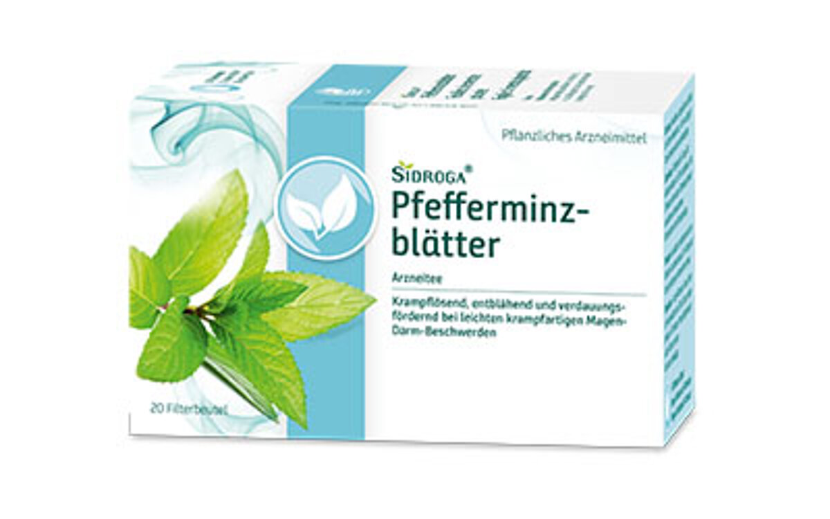 Packung Sidroga Pfefferminzblätter