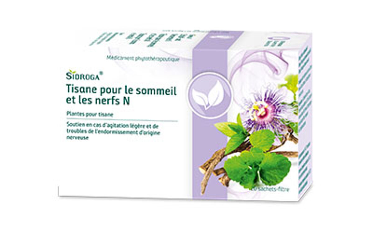 Vers la page de produit Sidroga® Tisane pour le sommeil et les nerfs N Paquet Sidroga® Tisane pour le sommeil et les nerfs N