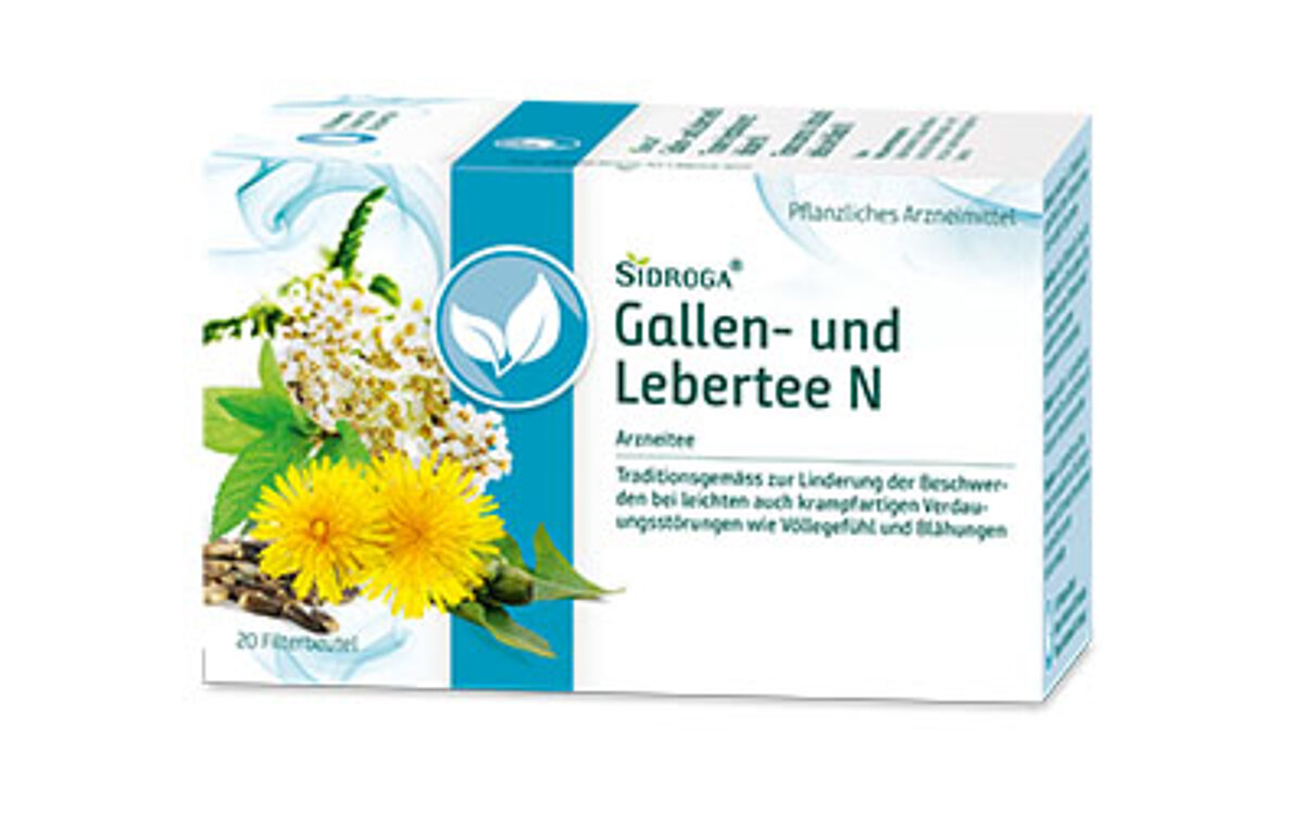 zur Produktseite Sidroga Gallen- und Lebertee N Packung Sidroga Gallen- und Lebertee N