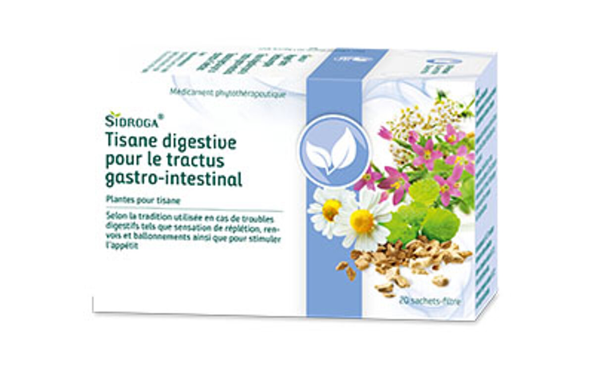 Sidroga® Tisane digestive pour le tractus gastro-intestinal