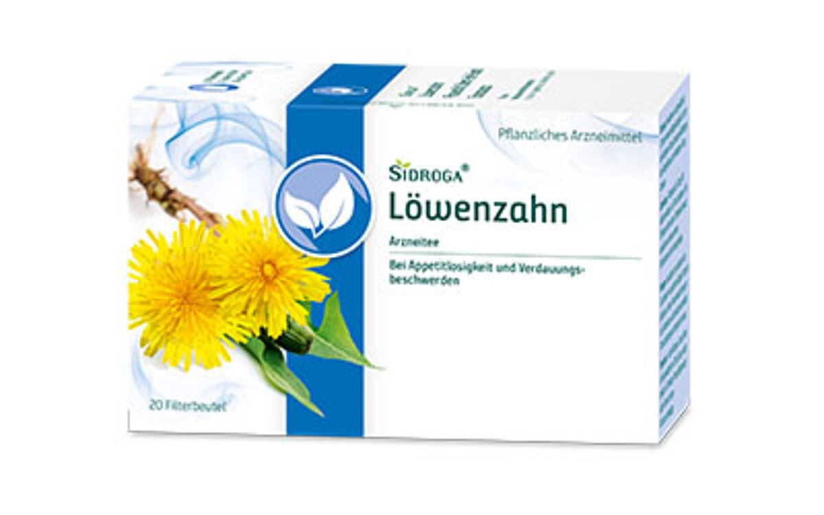 zur Produktseite Sidroga Löwenzahn Packung Sidroga Tee Löwenzahn