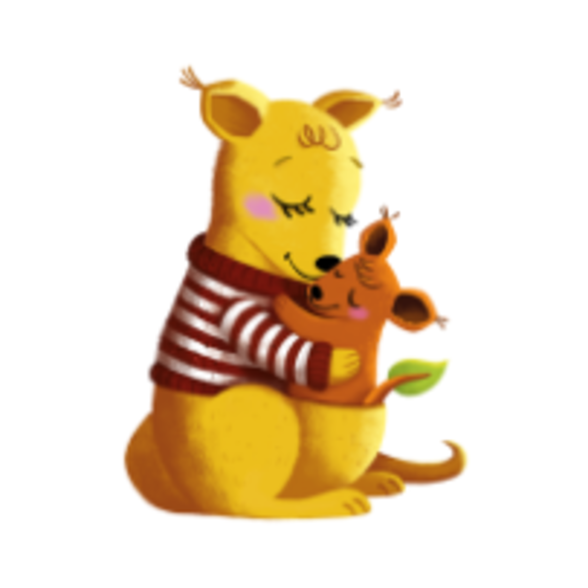 Sidroga Teetierchen Känguru-Mama und Joey