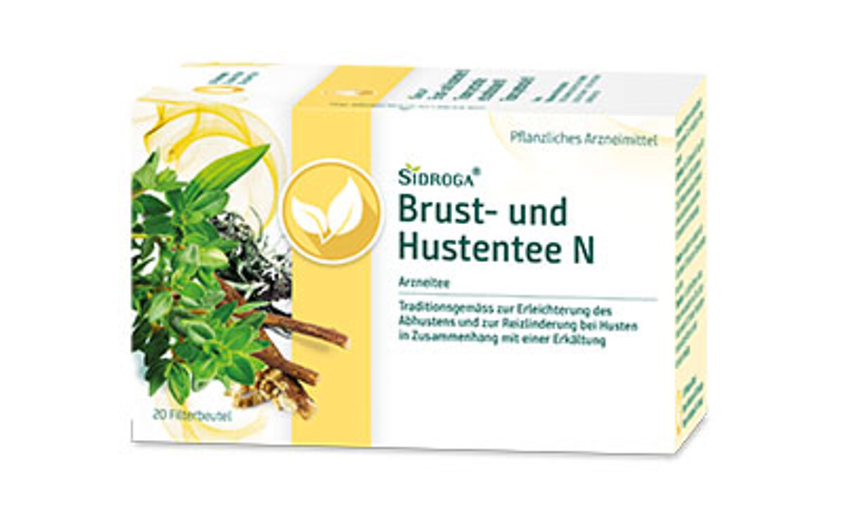 Packung Sidroga Brust- und Hustentee N
