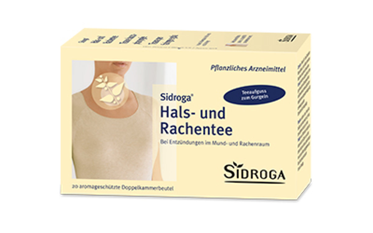 Packung Sidroga Hals- und Rachentee