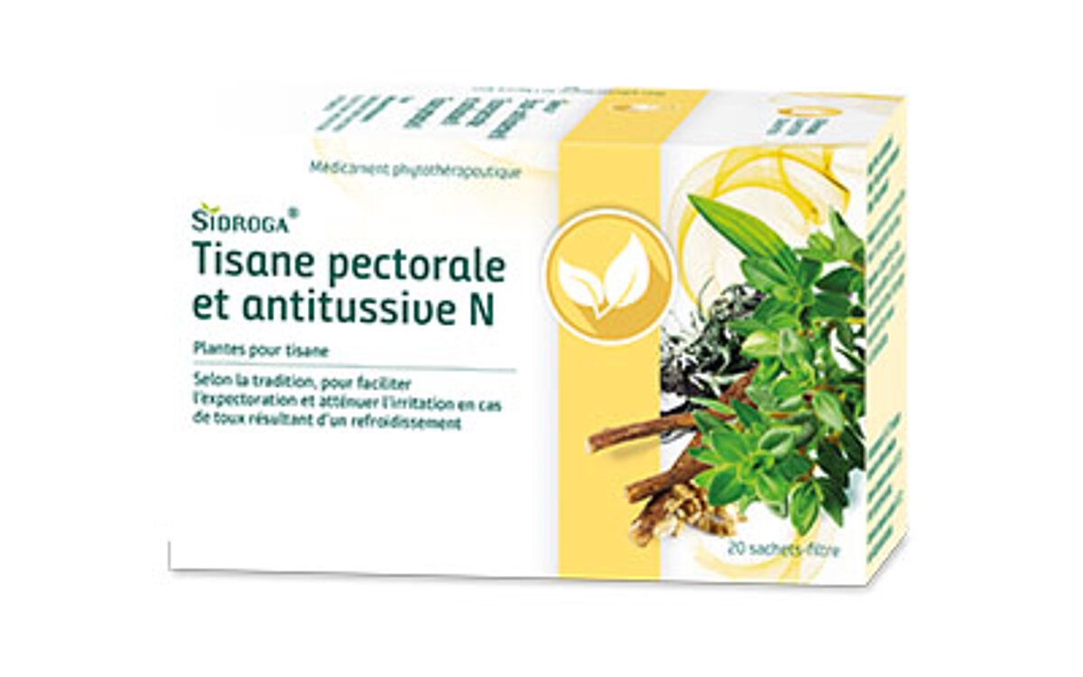 Vers la page du produit Sidroga® Tisane pectorale et antitussive N Paquet Sidroga® Tisane pectorale et antitussive N