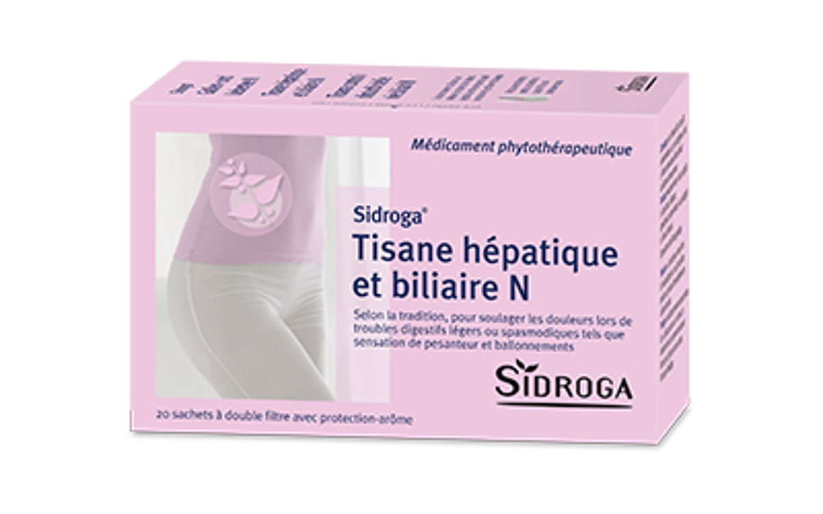 Paquet de tisane Sidroga hépatique et biliaire N