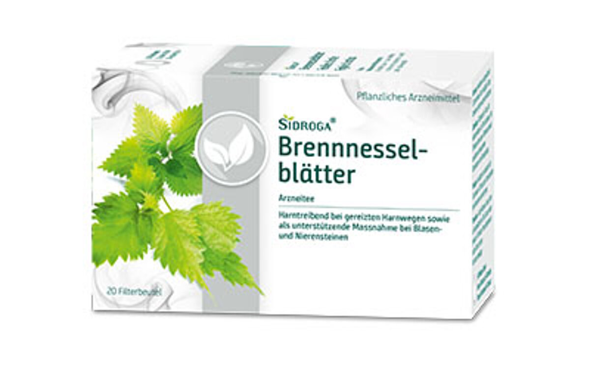 zur Produktseite Sidroga Brennnesselblätter Packung Sidroga Tee Brennnesselblaetter