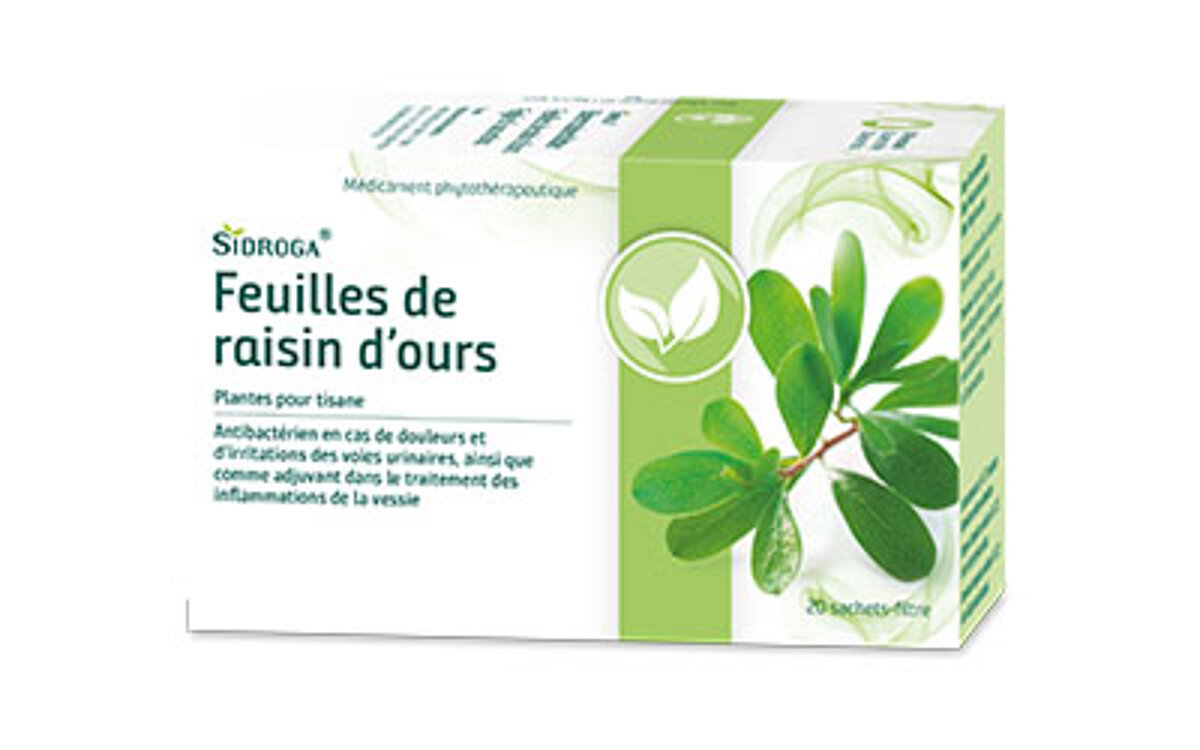 Paquet Sidroga® Feuilles de raisin d’ours